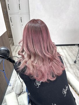 ベルヘアーデザイン 堺東(Belle hair Design) ピンクカラー/外国人風/ブリーチカラー/ハイトーン/堺東