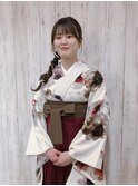 【JL B・yuko】ヘアセット　袴着付け