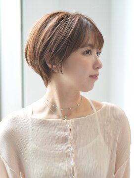 インセプション 銀座(INCEPTION) 切りっぱなしショート・ボブ/絶壁解消/前髪なし/20代/30代/面長