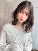 ショート ボブ インナーカラー 韓国風5611