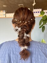 アンドブルー(and BLUE) お客様ヘアアレンジ☆あみ下ろし