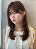 ハイレイヤー/ミディアム・ロング/20代/30代/顔周り・フェイス