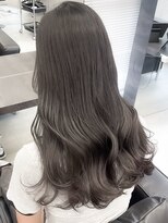 ソア 渋谷(soar)&nbsp;髪質改善カラーくびれ巻き髪ロングヘア透明グレージュ