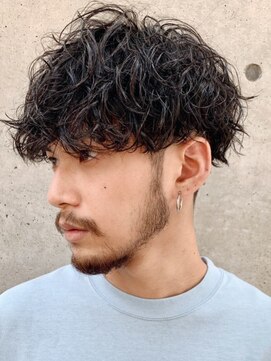 フィフス 天神大名(fifth) 天神シャドウパーマ大名メンズカット今泉シースルーマッシュ30代