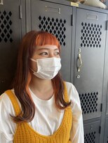 アチーブティルスマートサロン 豊川末広通店(achieve till Smart Salon)&nbsp;インナーカラー×オレンジ