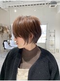別府ショートボブ顔まわりレイヤーカット髪質改善カラー30代