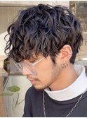 銀座新橋波巻きスパイラルパーマ縦落ちツイストスパイラルパーマ