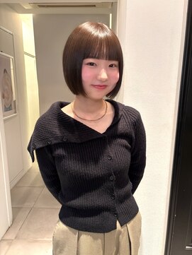 シータ(sheta) 【表参道sheta/riria】オリーブベージュボブ