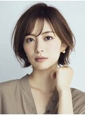 大人ショートレイヤー白髪ぼかし脱白髪染め40代50代60代原宿