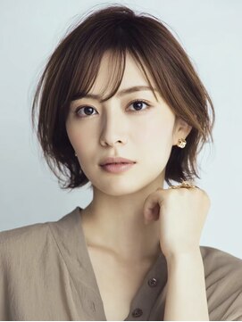 ハーツ(Heart's) 大人ショートレイヤー白髪ぼかし脱白髪染め40代50代60代原宿