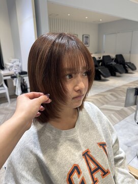 ニューヨークニューヨーク 阪急高槻店(NYNY) オレンジブラウン/レイヤーカット