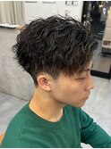 ツイストスパイラル/メンズ/シャドウパーマ/波巻きパーマ