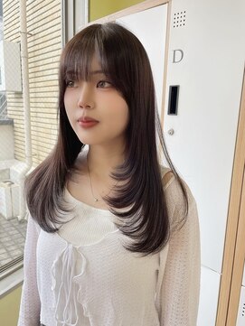 クラヴィアエクラート なんば店(CLAVIA.ECLART) 韓国レイヤーカット/顔周りレイヤーカット/ハッシュカット