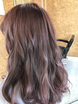 ハグ(Hug) [Hug][鹿沼]ハイトーン＊アプリエカラーでアッシュピンク＊