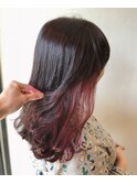 インナーカラー ピンク◎