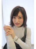 大人でも可愛くきりっぱなしボブ