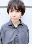 小顔マッシュショート_アッシュブラウン,オフィスコンサバ