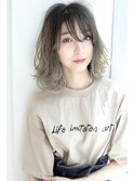 【Rose/江坂】ハイグレージュ＿グラデーション＿ミディアム