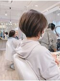 白髪活かしハイライト　明るめ束感ショートボブ【近藤】横浜