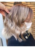 #黒髪#ボブルフ#ネビージュ#小顔#ワンレン