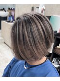 ショートバレイヤージュ♪ 髪質改善