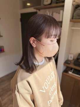 ヘアーホームイロ(Hair Home IRO) ベリーショコラ×外ハネミディ