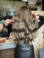 ラフ(LAFF)&nbsp;#バレイヤージュ#グレージュカラー#ボブウルフ#ココアベージュ