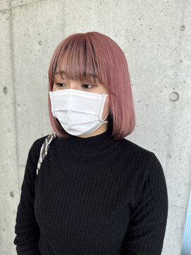 ガルボヘアー 名古屋栄店(garbo hair) ハイトーン10代20代ピンクカラーインナーローライト