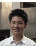 スパイキーショート/無造作パーマ