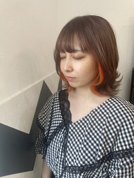 デスト 大宮(DEST) インナーカラー/イヤリングカラー/オレンジカラー[大宮駅]