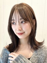 ガーデン ムサシコスギ(GARDEN MUSASHIKOSUGI)&nbsp;耳かけ/大人かわいい/顔まわりレイヤー/グレーベージュ/前髪