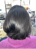 お手入れ楽ちん！結べる長さを残したボブスタイル