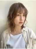 花田/似合わせカット/イメチェン/シアーベージュ/ウェーブボブ