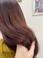 リフトバイマグ 松本駅前店(lift by mag)&nbsp;大人可愛いダブルカラー透明感ワインレッドブラウン