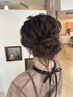 [お呼ばれ][wedding][party]アップスタイル　￥4400 波スジセミロング方対象