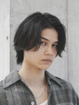 フィフスパーク(fifth PARK) 渋谷メンズミディアムパーマメンズボブウルフカット緩め