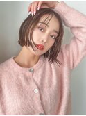外ハネボブ×シースルーバング