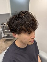 ノイセル 西本町(Noisyle)&nbsp;フェザーパーマスパイキーショートブルーブラックサーフカールF