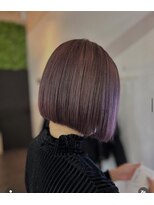 ヴィオラカラー(VIOLLA COLOR)&nbsp;ワインレッド×ナチュラルボブ/小倉