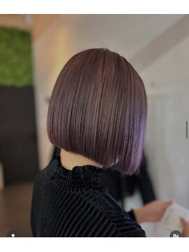 ヴィオラカラー(VIOLLA COLOR) ワインレッド×ナチュラルボブ/小倉