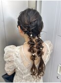 long  hair arrange