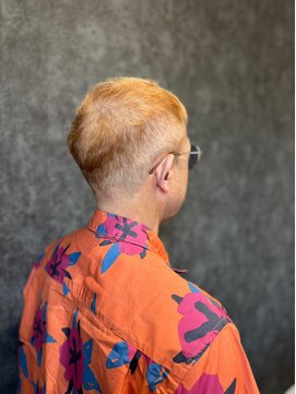 ユユ(yuyu) オレンジヘアメンズカット