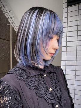 イエナ 渋谷(IENA) デザインカラーケアブリーチダブルカラー水色カラーペールブルー