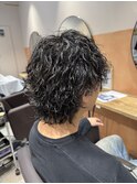 波巻きツイストスパイラルパーマ