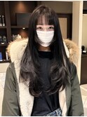 ナチュラルロング×顔まわりレイヤー