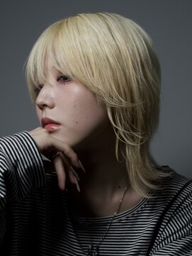 アイトーキョー 下北沢(AI TOKYO) ブロンドジェンダーレスウルフ/メンズカット/下北沢