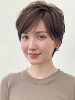 カバーヘア ブリス 戸田公園西口店(COVER HAIR bliss)&nbsp;ココアブラウンアッシュ小顔レイヤーショートA6戸田公園30代40代
