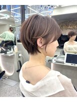 アスター 天神大名店(Aster)&nbsp;ショートボブ/ニュアンスカラー/グレージュ ツヤ髪スタイル