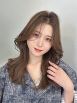 シー(See.)&nbsp;韓国へアレイヤーカット顔周りカットブリーチなしカラーA