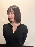 似合わせボブカット+髪質改善ストレート